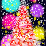 ❄雪のクリスマスツリー❄うさぎポストカードセット♪