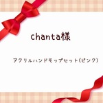 chanta様 ★アクリルハンドモップセット （ピンク）