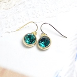 T.CY スワロフスキーのピアス☆1088#エメラルドG