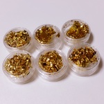 《訳あり商品》金メッキ色の金箔 6枚入♪　送料無料
