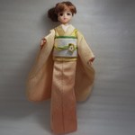 ジェニー　着物　振袖　黄～サーモンピンク・ぼかし