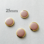 importフェイスレザーくるみカボション 限定カラーピンクベージュ 4個入り