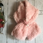 ふわふわボアマフラー ピンクハート
