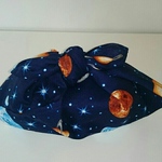 クールなあずま袋♪宇宙天体柄ネイビー お弁当袋 小物入れ