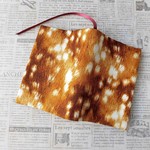 バンビとニットのブックカバー＊文庫本＊リバーシブル