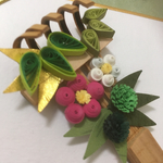 熊手のお正月飾り 色紙