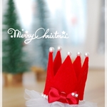 【P様ご予約品】Merry X'mas Crown ヘアクリップ＆リボンクリップセット