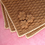 手編みのブランケット　　　　