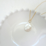 【14KGF】花びら淡水パールのネックレスチャーム