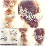 アンティークかすみ草ヘアアクセ♡