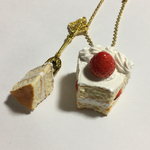 いちごのショートケーキキーホルダー