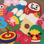 Akina様専用❤︎お正月 羽子板 コマ 壁面飾り