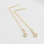 ❤SALE❤*P93***ジルコニア（ミル打ち）☆アメリカンチェーンピアス
