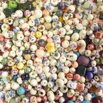 ４０個　陶器ビーズ　お任せMix