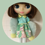 猫ちゃんワンピース&マフラーソックスSET♡mint