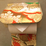 着物リメイク＊トイレットペーパーホルダー＊