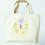 花のランチトートバッグ