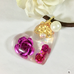 515)〈再販〉パールと薔薇の煌めきヘアゴム