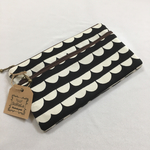 ポーチ タイプ  通帳ケース モノトーン 半円 ボーダー  マルチケース