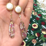 パール×花弁の雫