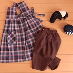 COTTON LINEN タックサルエルパンツ　size 80