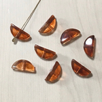 TORTOISE HALF MOON SPACER BEADS