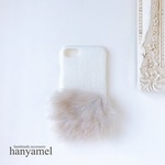 ふわふわエコファーのiPhoneケース〜beige