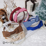 【①ブロンズ】ベーシックリボンカチューシャ