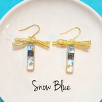 【NEW!!】スノーブルーのピアス