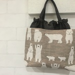 【サイズ大】バッグインバッグ *シロクマ おむつポーチ
