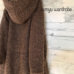 a.myu 新作 上質なalpaca wool絹混 ラウンドプルオーバーパーカー