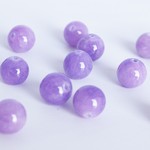 パステル ストーン パープル　ジェイド 8mm 40粒