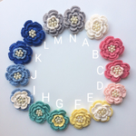 【送料無料】大きいお花のヘアクリップ  K