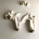  イタグレ SS ボンバーヒートロンパース ミルク×ベージュ杢 犬服