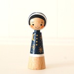 【ma様ご予約品】［conocokeshi］指人形・hand puppet［２９］星空ずきん