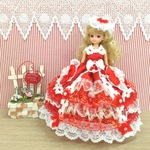 31.【12/14(木)昼12時より】リカちゃん お姫様ドレス 一点物☆レッド