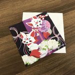 狐と花結びのメガネ拭き