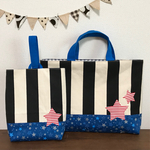 レッスンバッグ＆シューズバッグ☆ストライプ