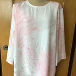 値下げ 着物リメイク ゆったりチュニック 菊