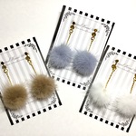 【AMIBABA様専用】ファーのロングピアス&イヤリング