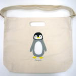 unpetit新作★サガラ刺繍ペンギン2WAYショルダー