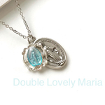 「送料無料」Double Lovely Maria 素敵なダブルマリアさま #メダイ チャーム トップ ネックレス
