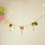 ウッドフラッグガーランド＆サンキャッチャー