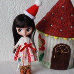 プチブライス☆クリスマスワンピセット