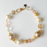 2way コットンパールのフェミニンブレスレット&ネックレス
