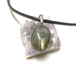 一点物☆ ヒーリングパワーストーン 天然石 ラブラドライト ネックレス ９.３０ｃｔ