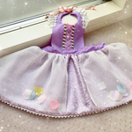 ラプンツェル風エプロンドレス🌸100から120