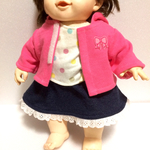 ピンクのパーカーのセット