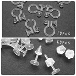 2種類set　ノンホール樹脂ピアス＋平皿5mm