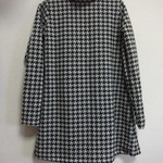 千鳥格子のハイネックニットチュニック